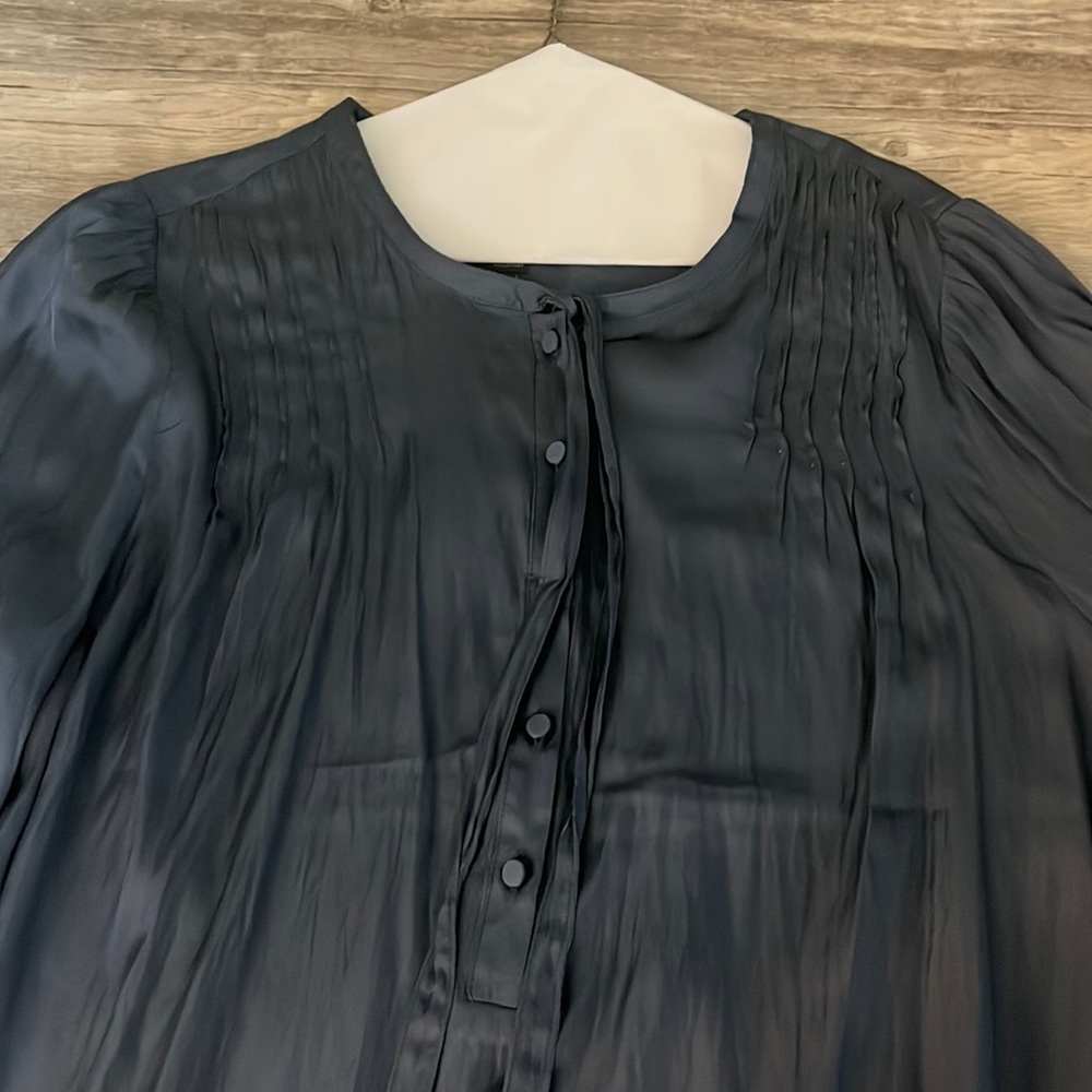 J crew featherlight blouse teal size medium